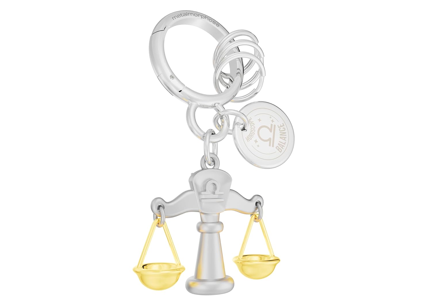 METALMORPHOSE — Porte-clés Charms Signe Balance