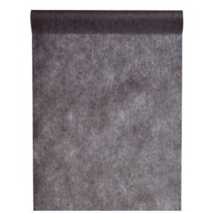SANTEX — Chemin de table intissé noir 25 m x 30 cm
