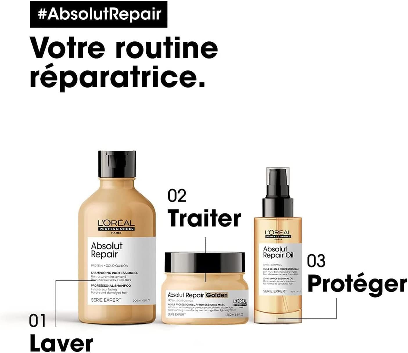L'ORÉAL PROFESSIONNEL Absolut Repair — Shampoing restructurant 500 ml – Image 7