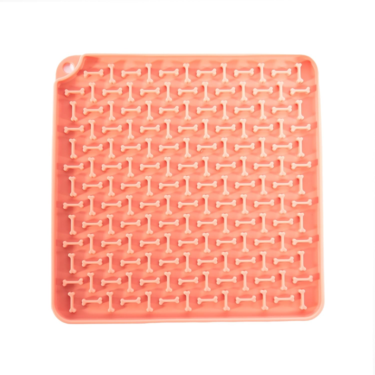 Tapis de Léchage — Carré 20 cm avec Ventouse Rose – Image 2