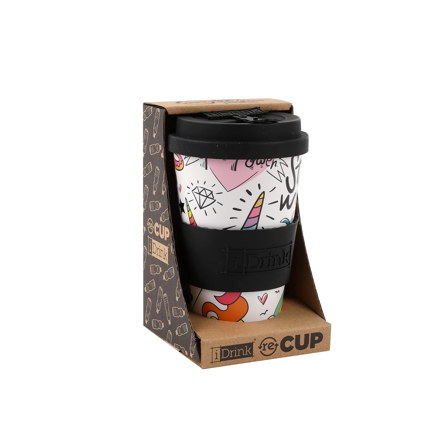 IDRINK — Mug à emporter RPET 435 ml UNICORN – Image 3