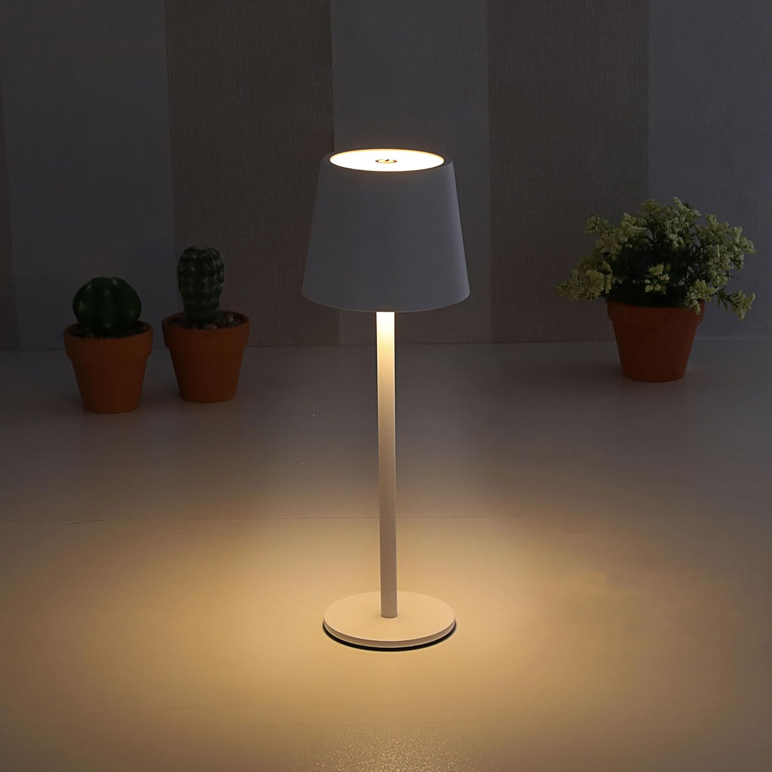 CEPEWA — Lampe de table tactile 9 x 26 cm blanc – Image 9