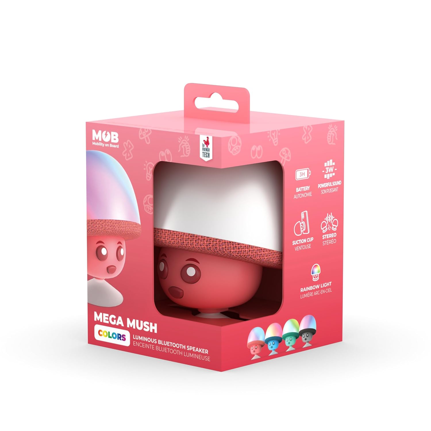 MOBILITY ON BOARD Mega Mush — Enceinte Bluetooth étanche rouge – Image 4