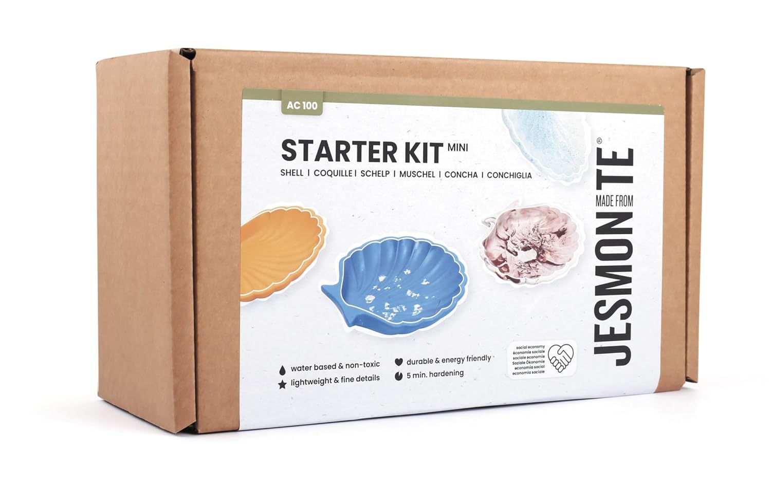JESMONITE AC100 — Kit Débutant Coquillage 600 g + 240 ml – Image 4