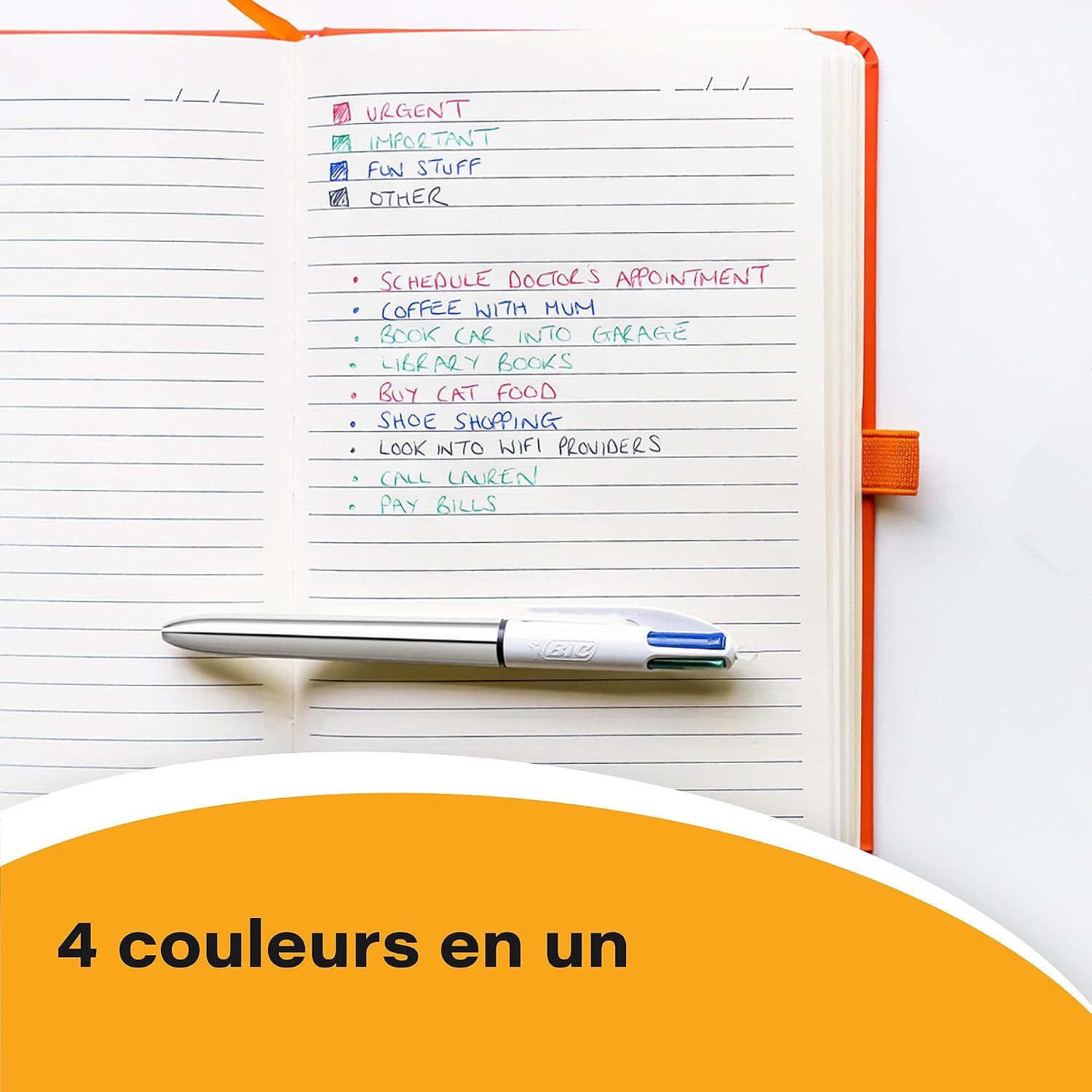 BIC 4 Couleurs Shine — Boîte de 12 Stylos-Bille 1,0 mm – Image 15