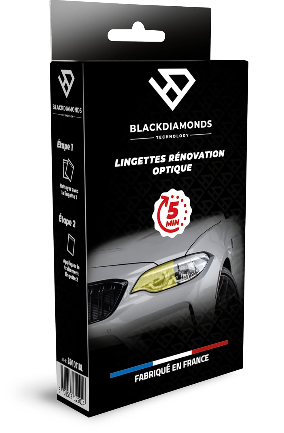 BLACKDIAMONDS — Kit de Rénovation des Phares 3 Lingettes