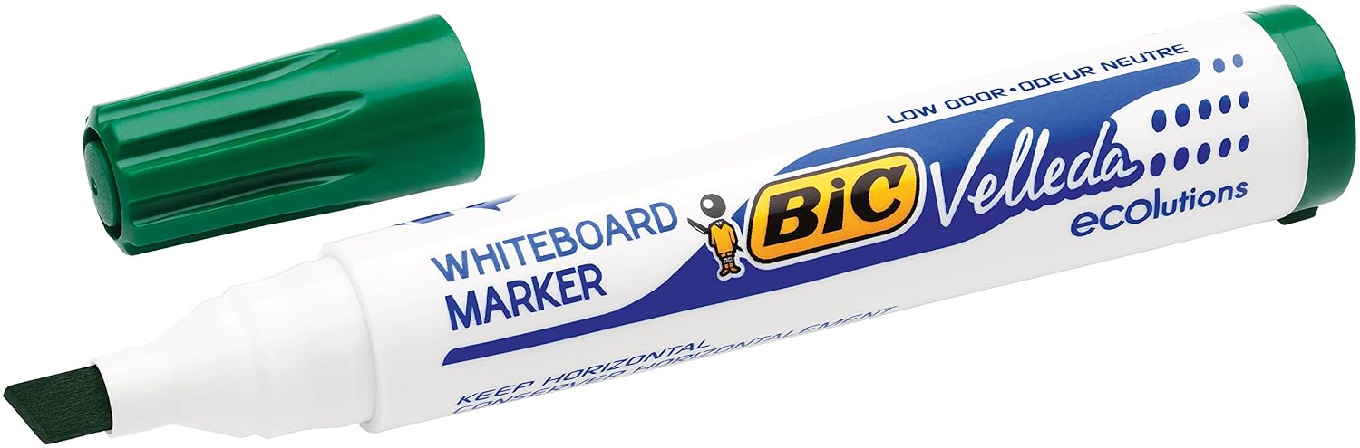 BIC Velleda 1751 ECOlutions — 12 Feutres Tableau Blanc Verts – Image 12