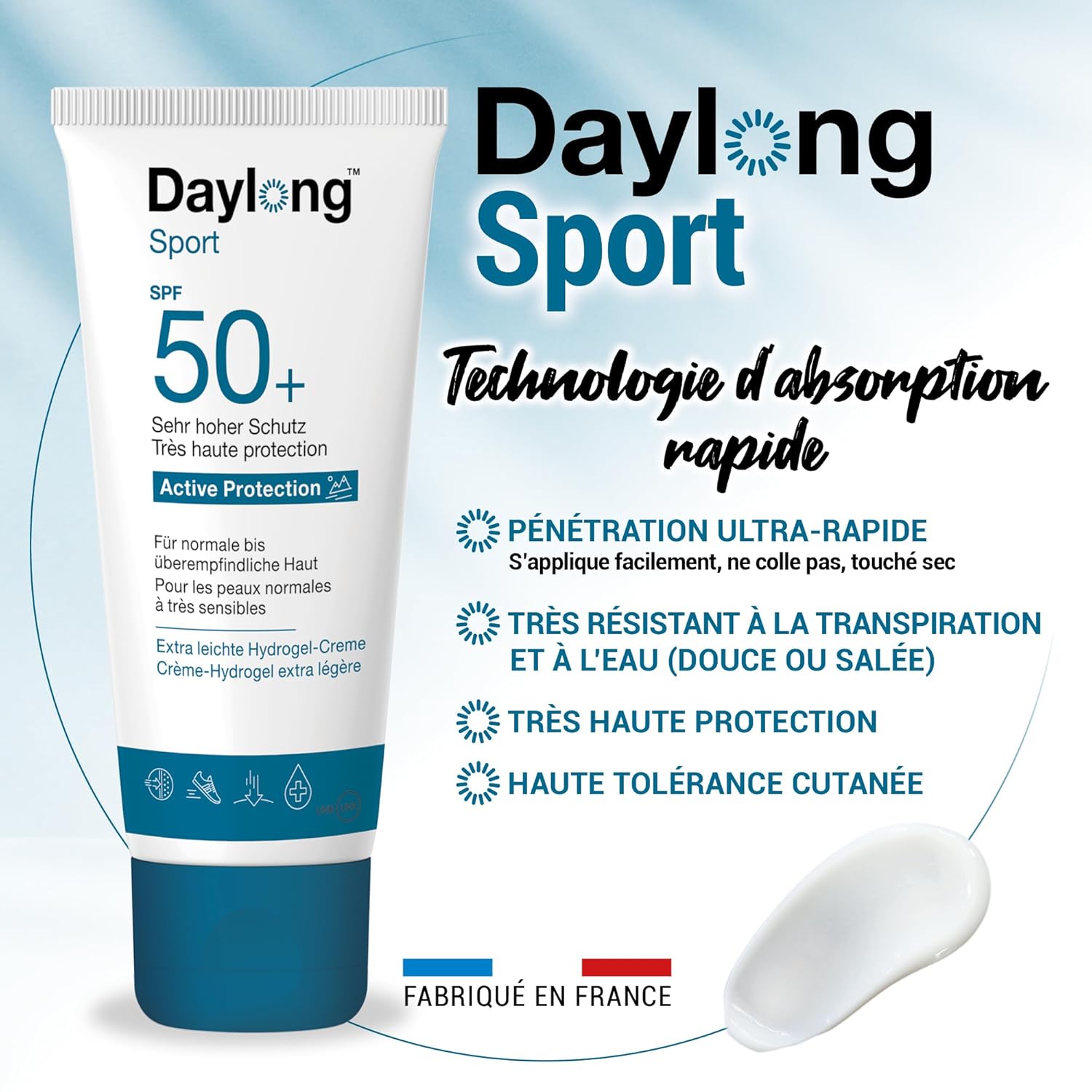 DAYLONG Sport Active — Crème Solaire SPF50+ 200ml – Image 3