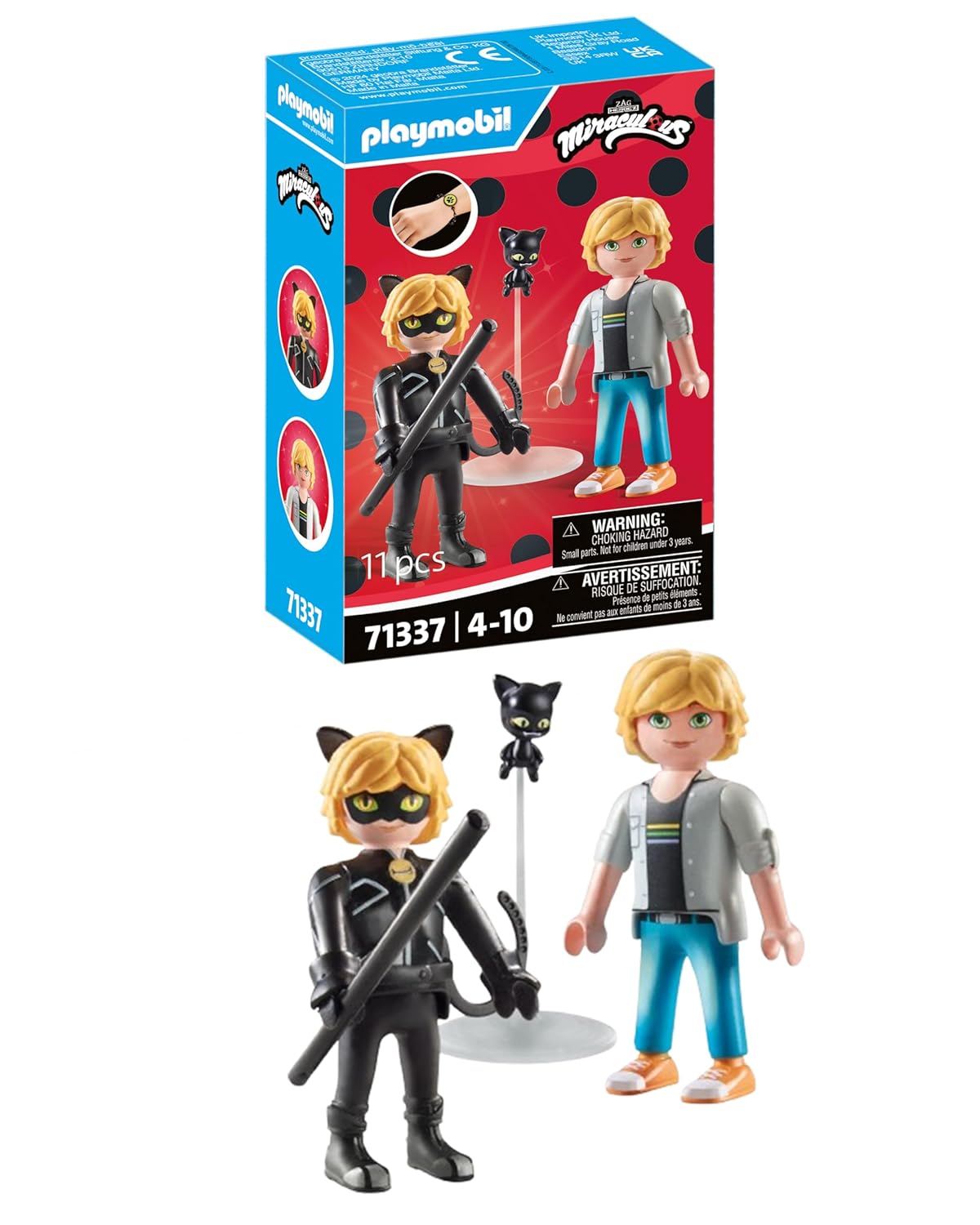 PLAYMOBIL Miraculous 71337 — Adrien & Chat Noir – Image 3