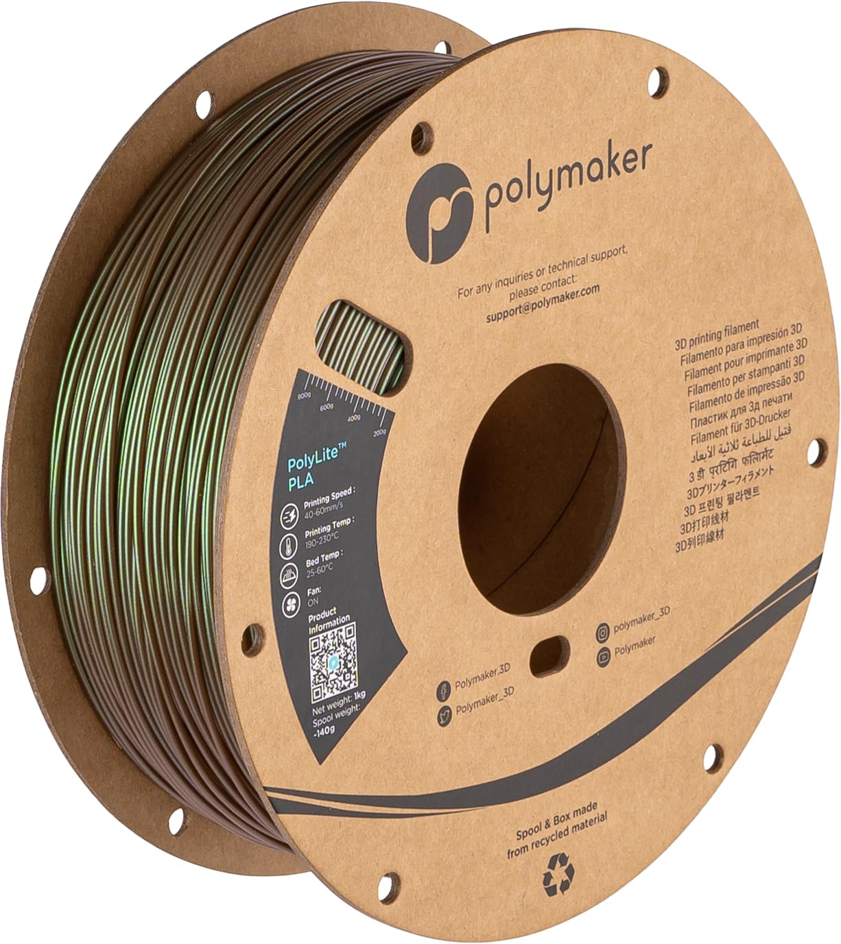 POLYMAKER PolyLite PLA Starlight — Filament Meteor