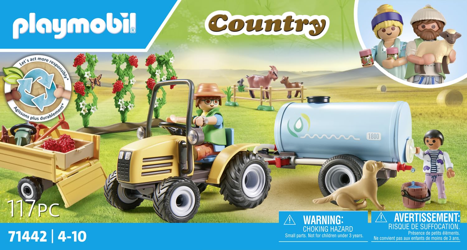 PLAYMOBIL Country 71442 — Fermier avec Tracteur et Citerne – Image 4