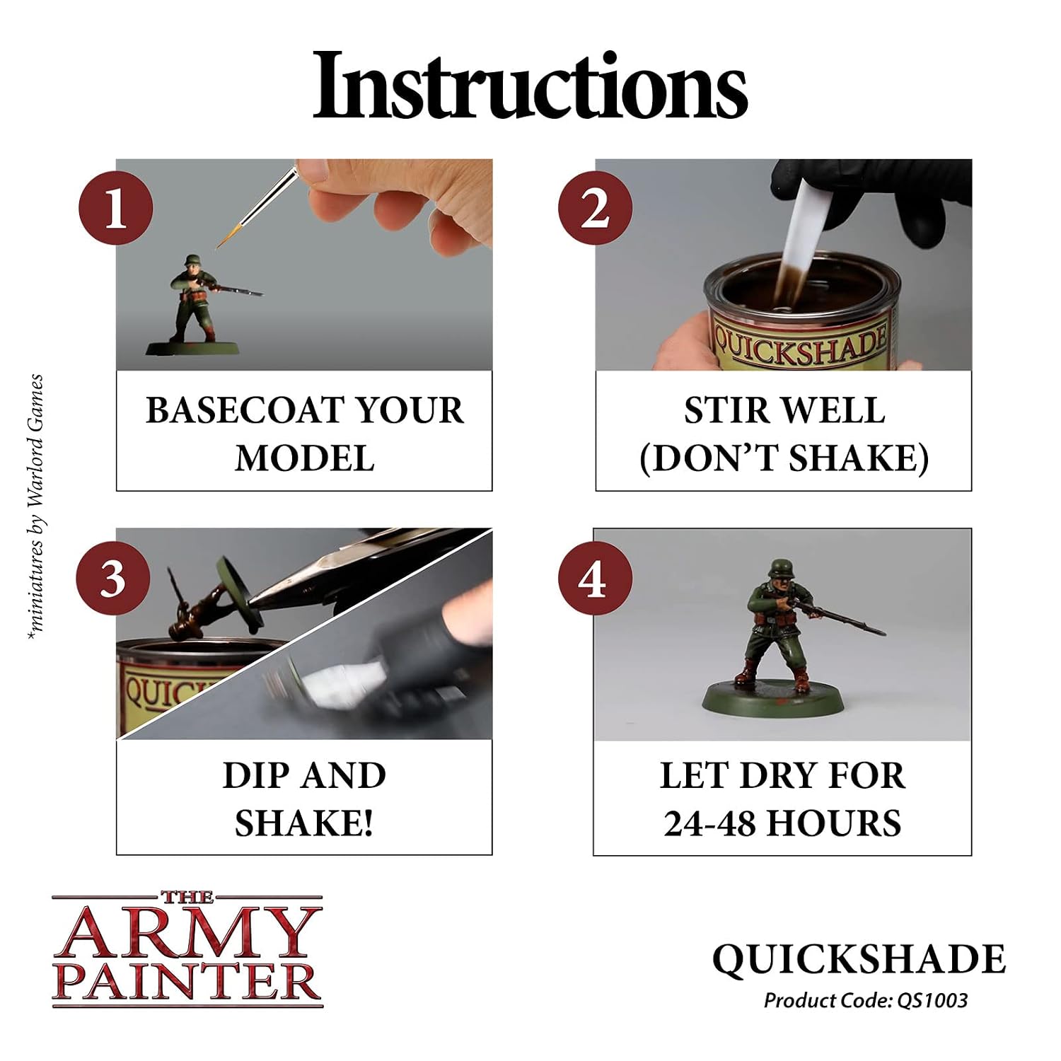 THE ARMY PAINTER Quickshade Dark Tone — Vernis 250 ml – Image 5