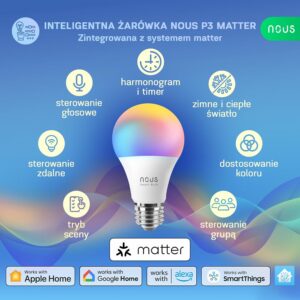 Alternative view of NOUS P3 — Ampoule LED Connectée E27 RGB Dimmable