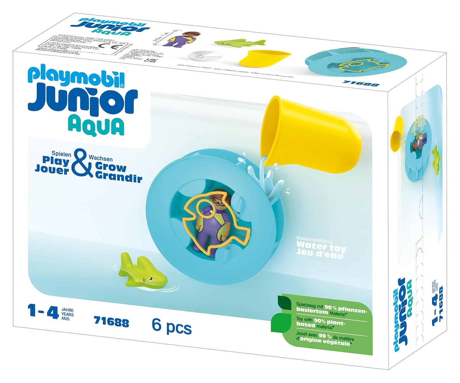 PLAYMOBIL Junior Aqua — Roue Aquatique avec bébé requin – Image 2