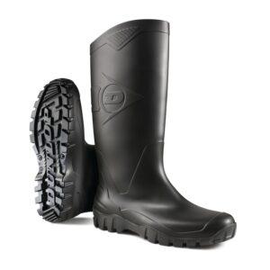 DUNLOP Dane — Bottes en PVC noir et vert pointure 42