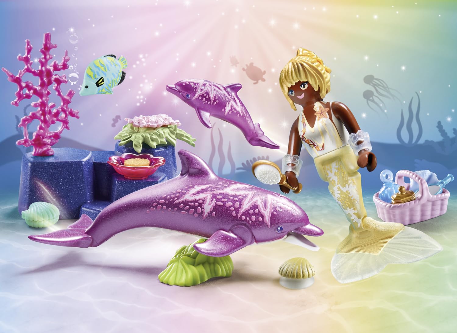PLAYMOBIL Princess Magic — Sirène avec Dauphins – Image 15
