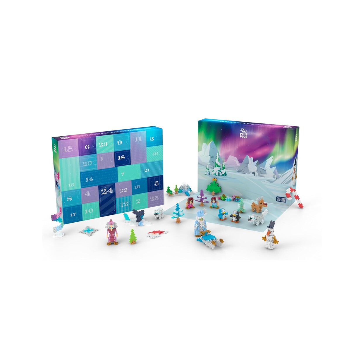 PLUS PLUS — Calendrier de l'Avent 25 Surprises 600 Pièces