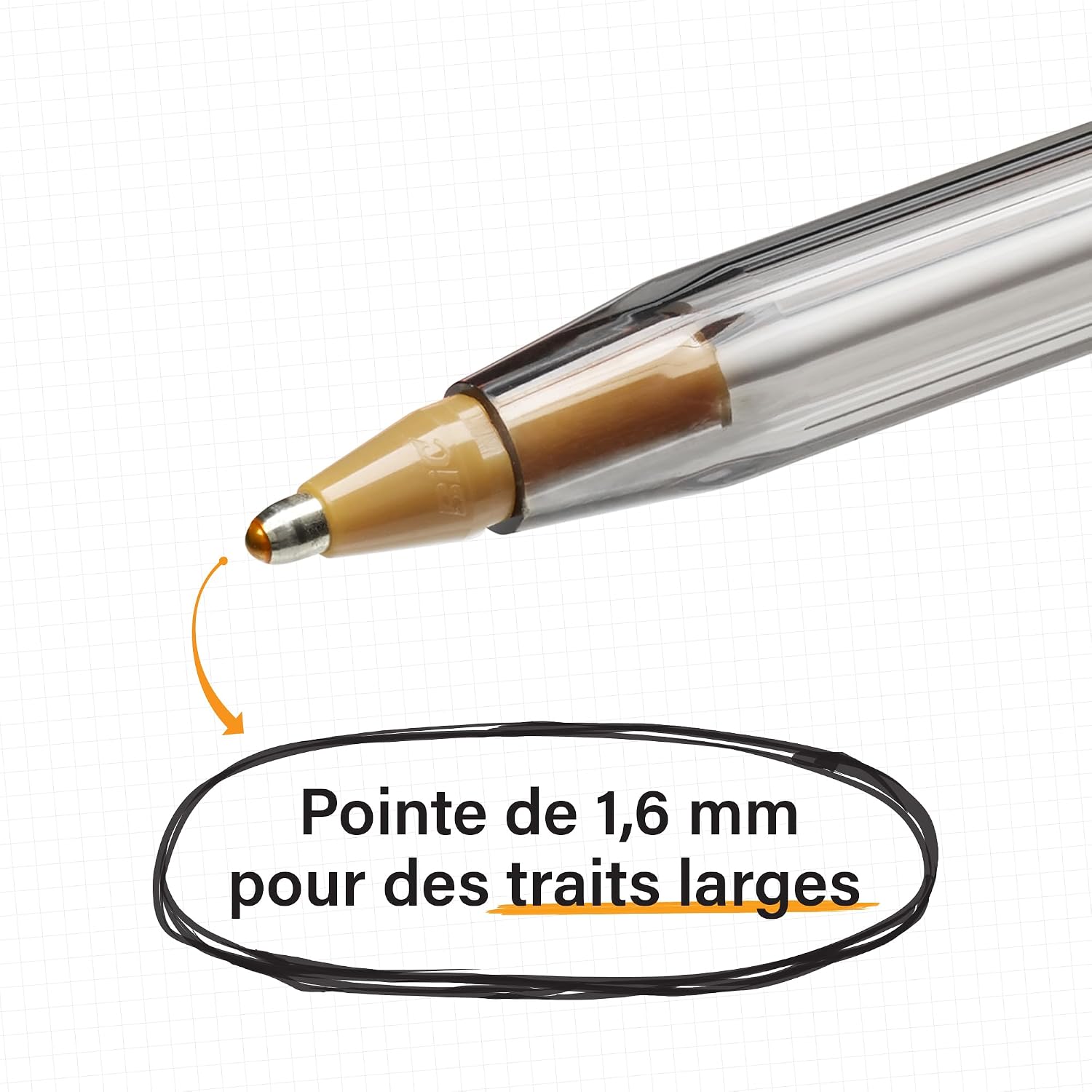 BIC Cristal Large — Boîte de 50 Stylos-Bille bleus 1,6 mm – Image 10