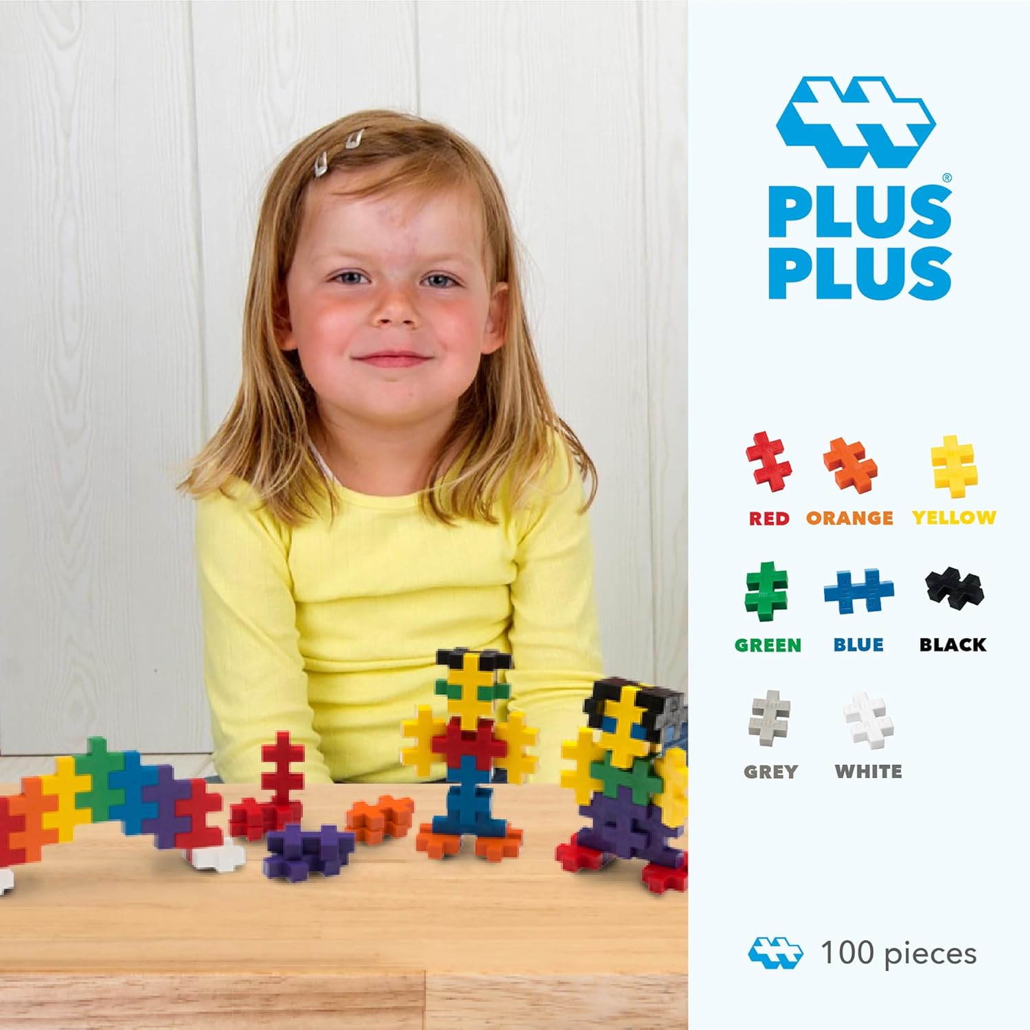 PLUS PLUS BIG Basic — 100 Briques de Construction Multicolores – Image 12