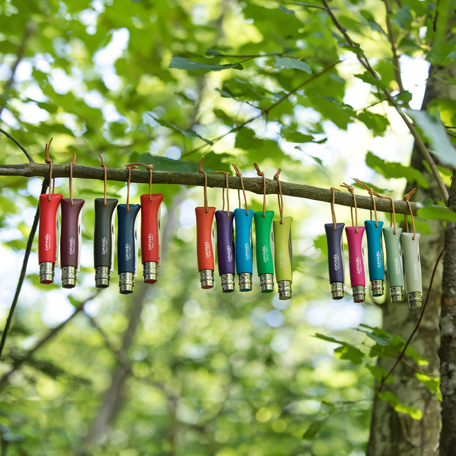 OPINEL N°06 — Couteau framboise avec lien cuir – Image 7