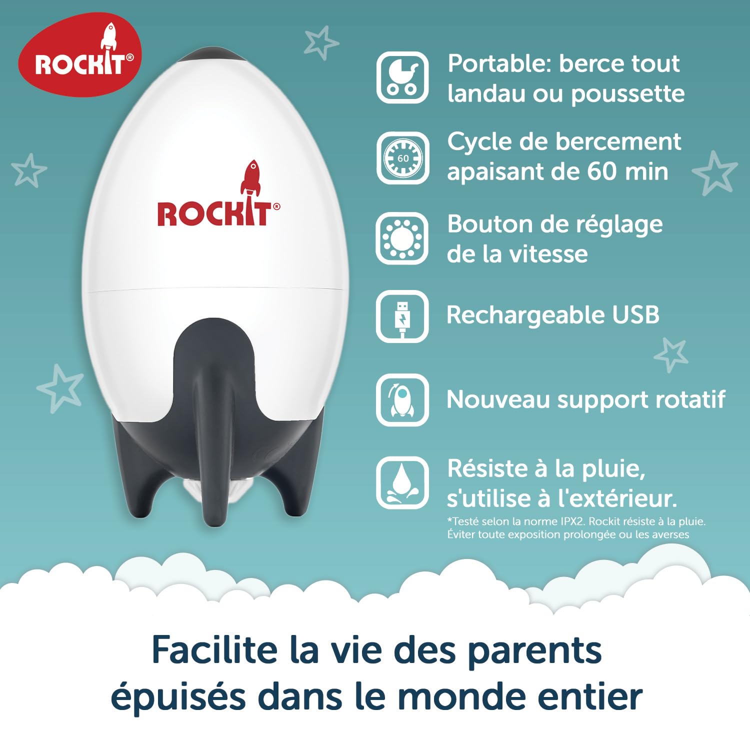 ROCKIT Rocker — Aide au Sommeil pour Bébé Rechargeable – Image 3