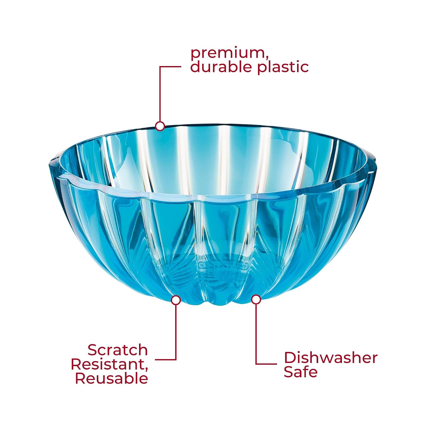 GUZZINI Dolcevita — Récipient XL turquoise 30x30x11,5 cm – Image 4