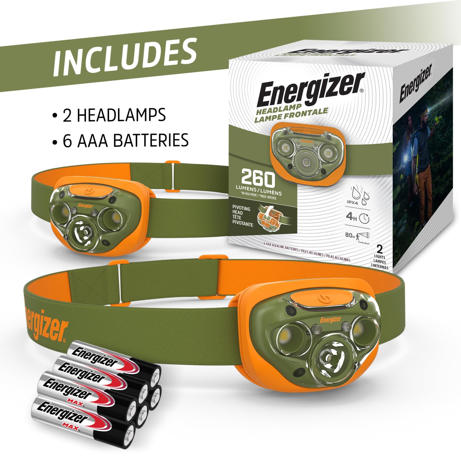 ENERGIZER Vision HD+ — Pack de 2 Lampes Frontales – Image 16