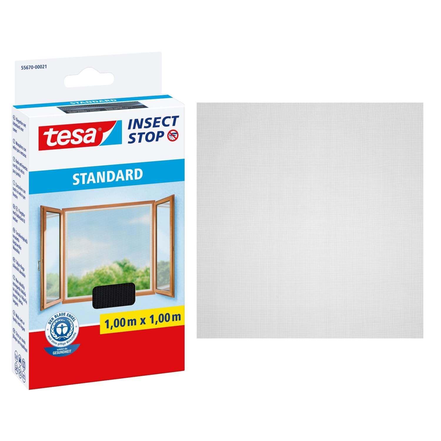 TESA Insect Stop Standard — moustiquaire adhésive 100 x 100 cm