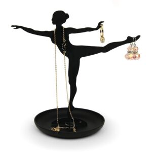 KIKKERLAND — Porte-bijoux ballerine noir