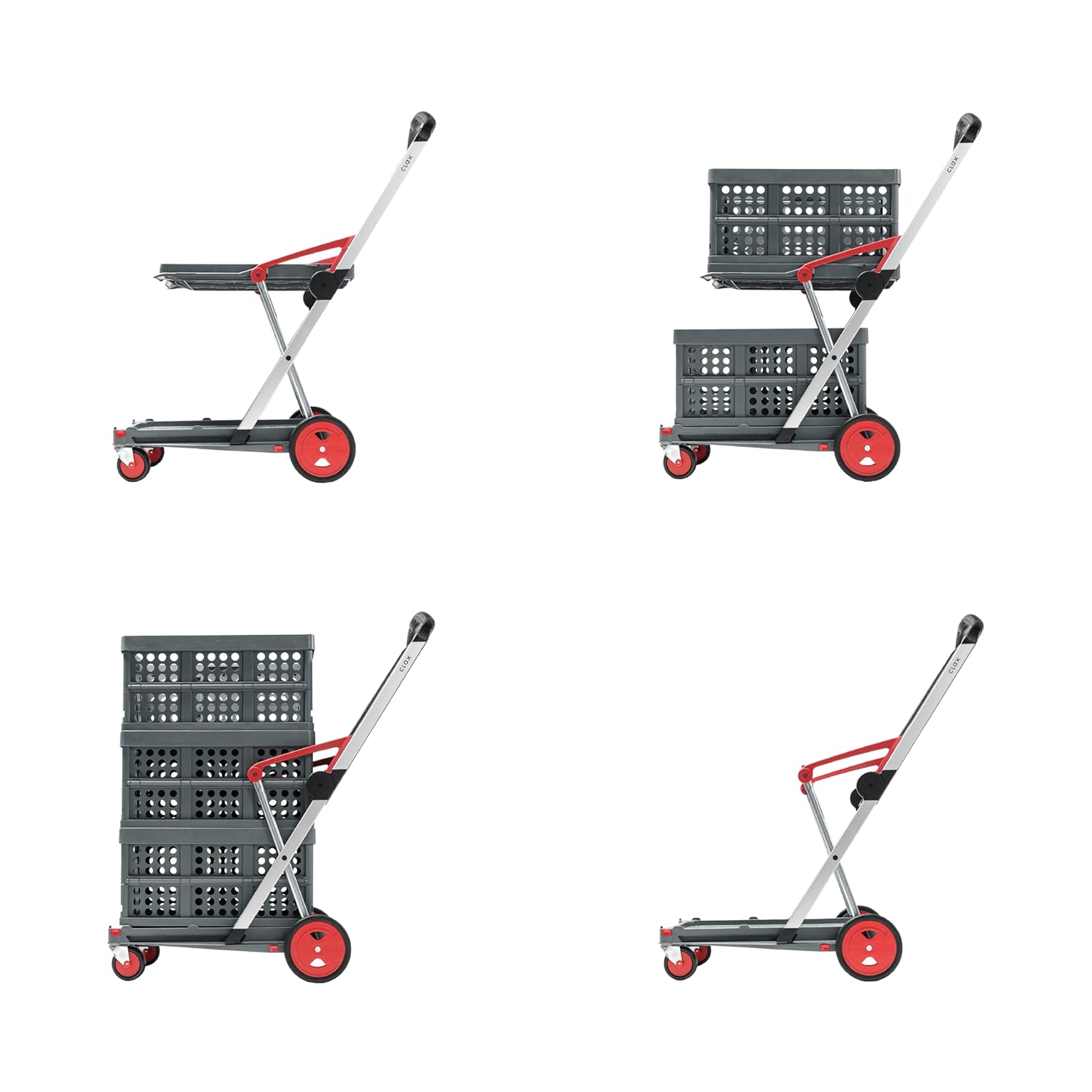 CLAX — Chariot de Transport Pliable Rouge – Image 16