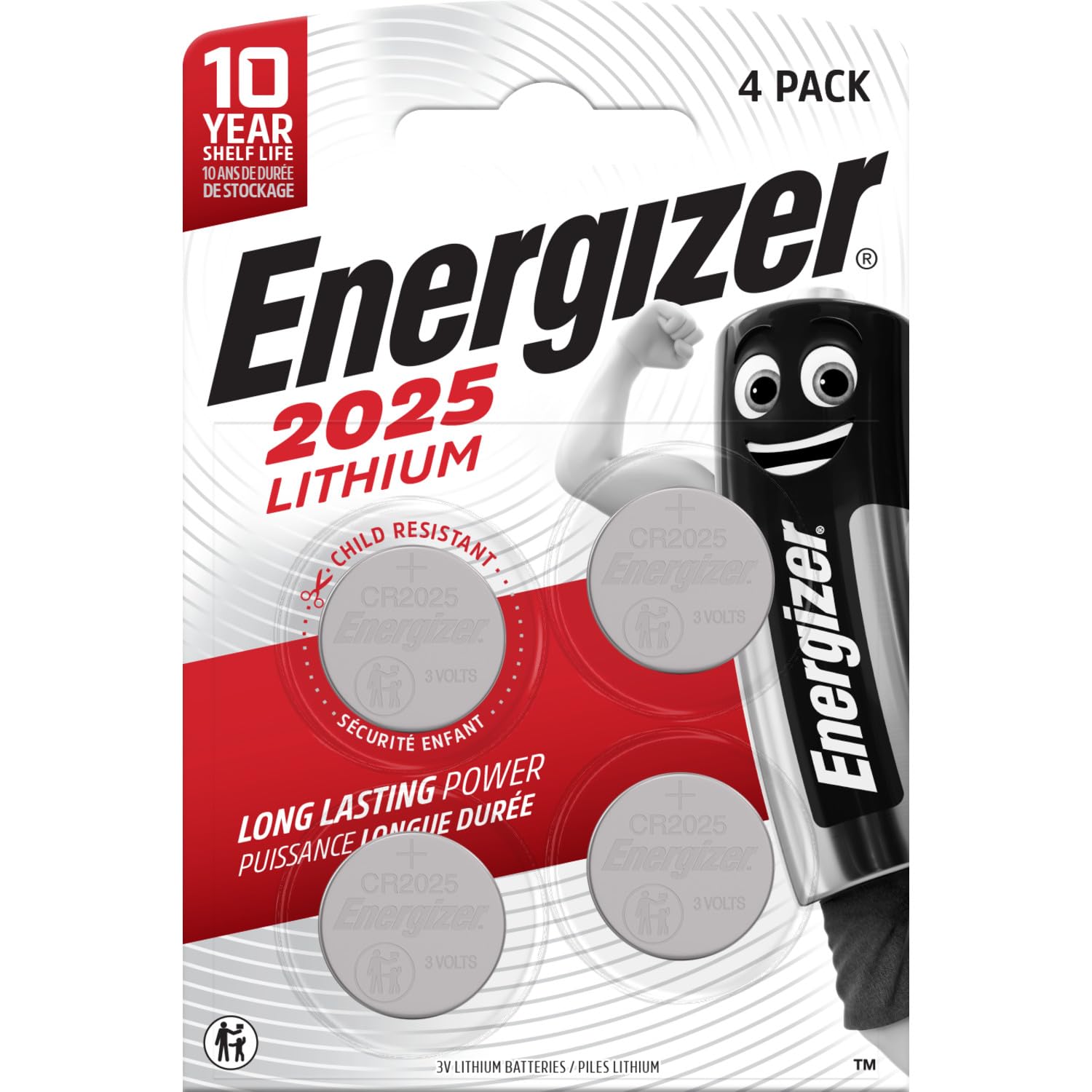 ENERGIZER — Piles bouton CR2025 3V x4 – Image 16