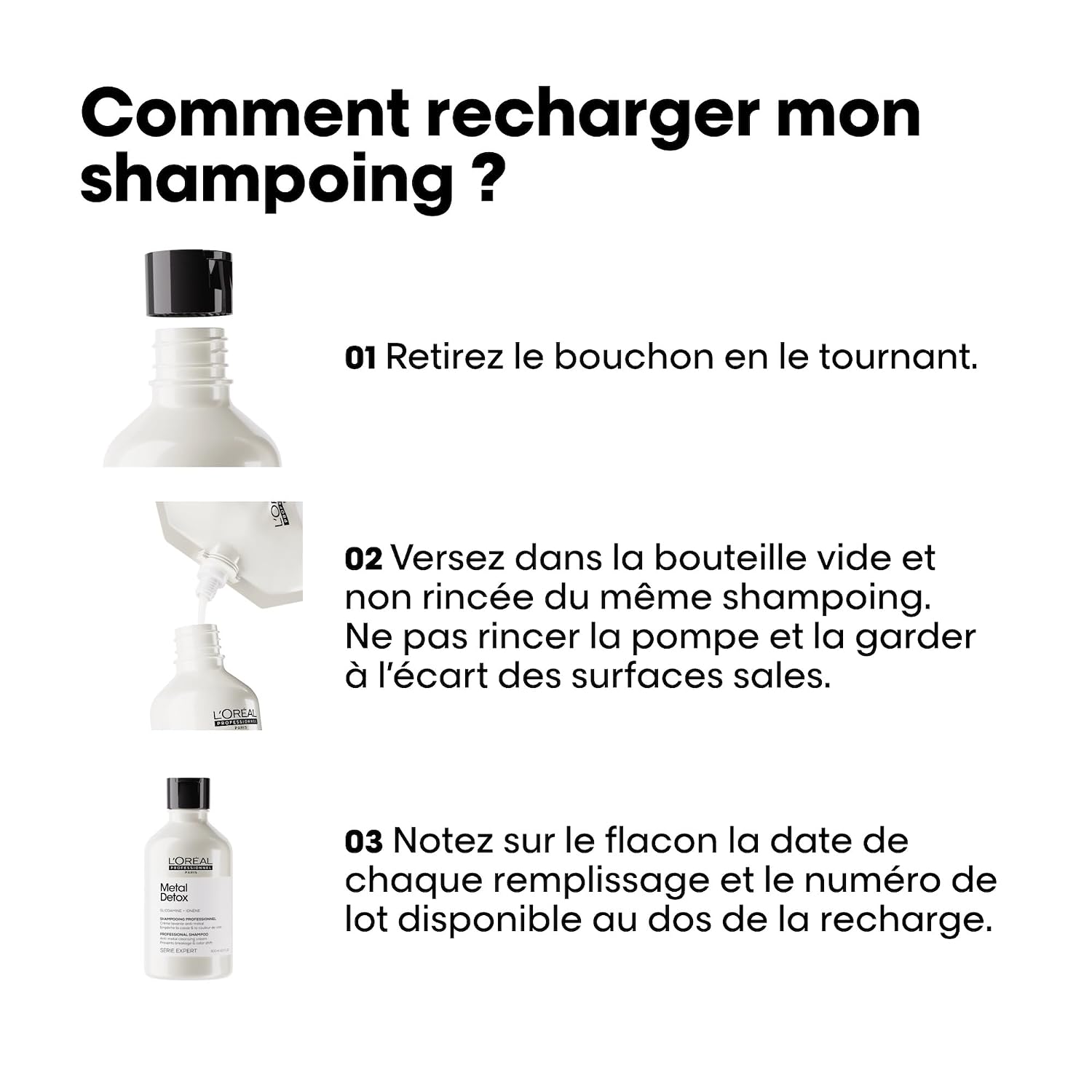 L'OREAL PROFESSIONNEL Metal Detox — crème lavante recharge 500 ml – Image 6
