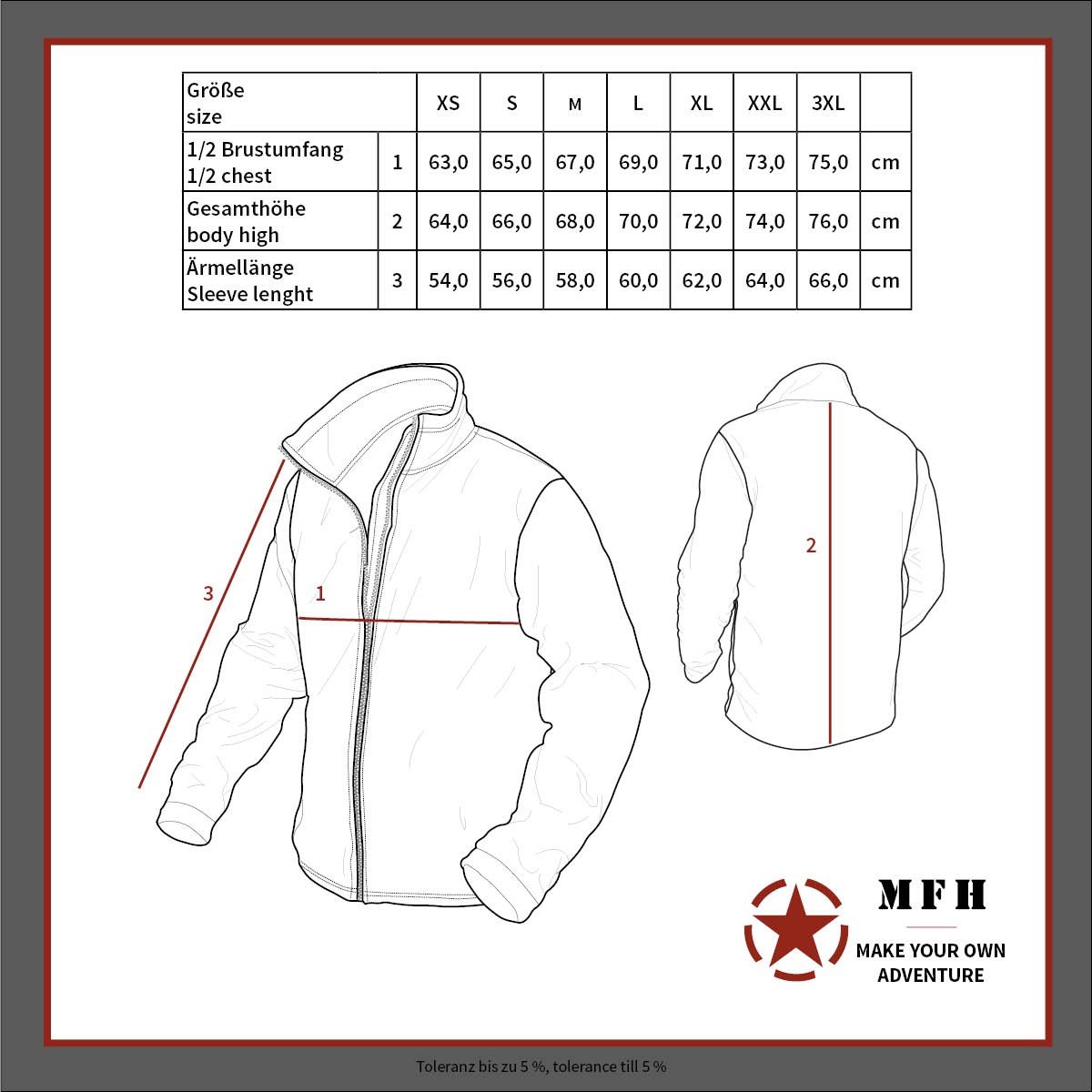 MFH CWU — Blouson aviateur noir taille S – Image 3