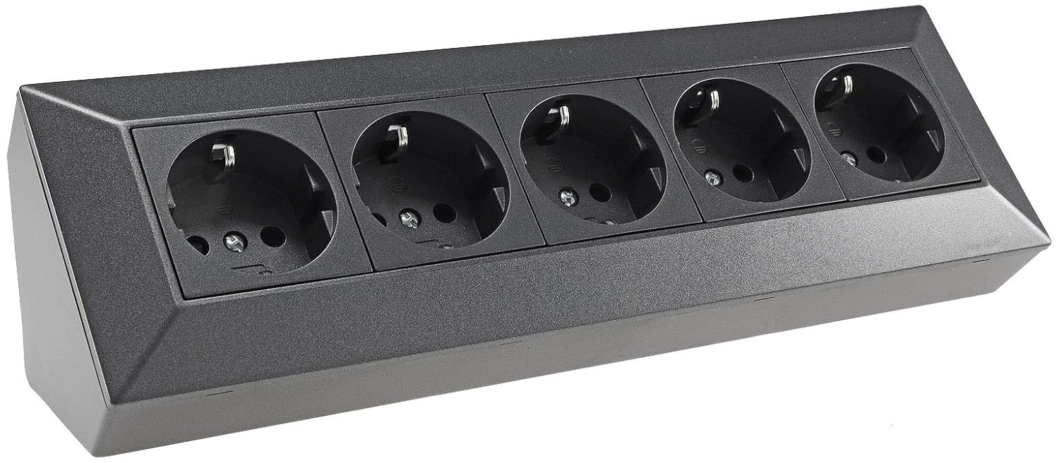 CHILITEC — Bloc multiprise d'angle encastrable 5 prises