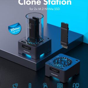 Alternative view of GRAUGEAR — Station de clonage SSD M.2 NVMe USB 20 Gbps