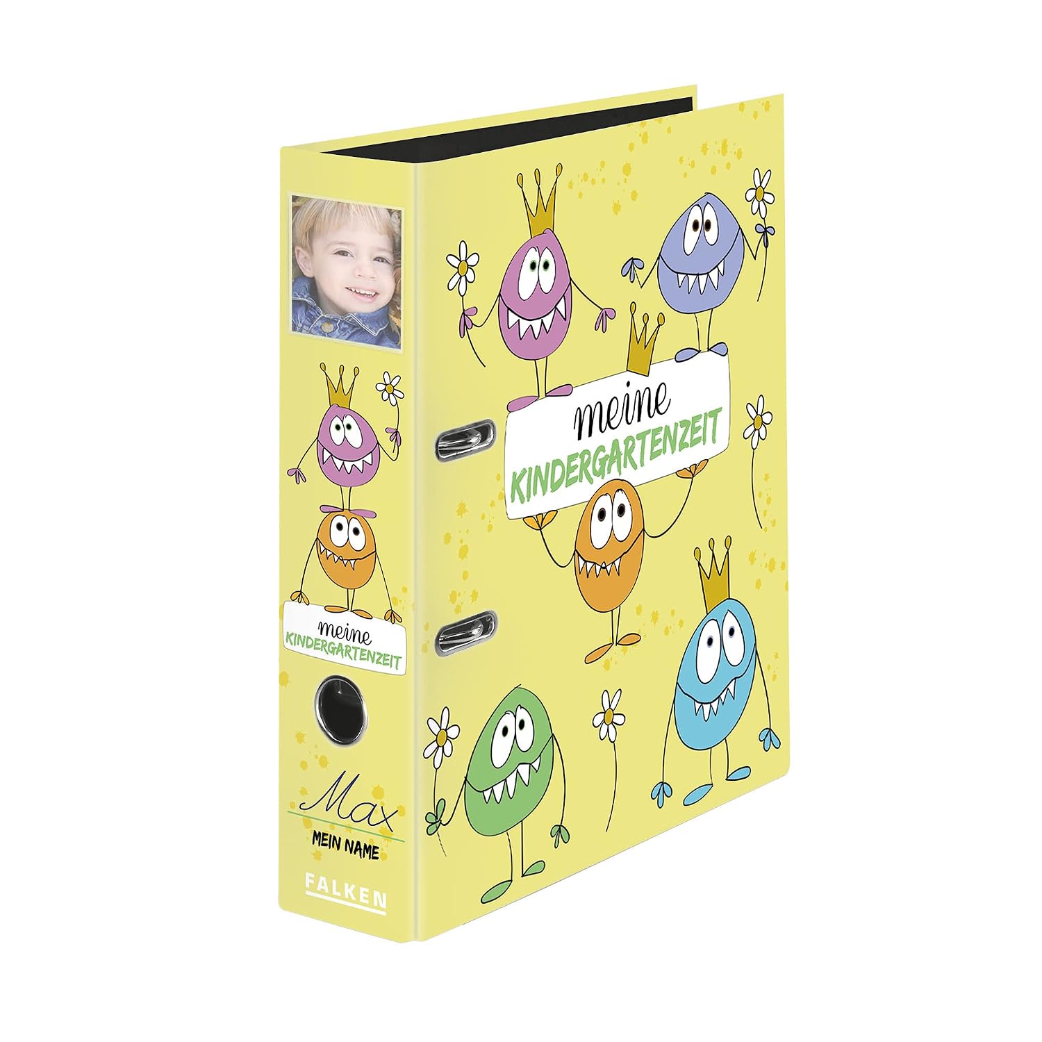 FALKEN — Classeur maternelle A4 monstres 8 cm – Image 3