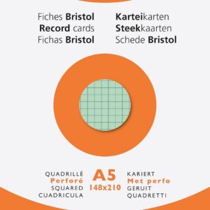 Alternative view of EXACOMPTA — Étui de 100 fiches bristol quadrillées A5