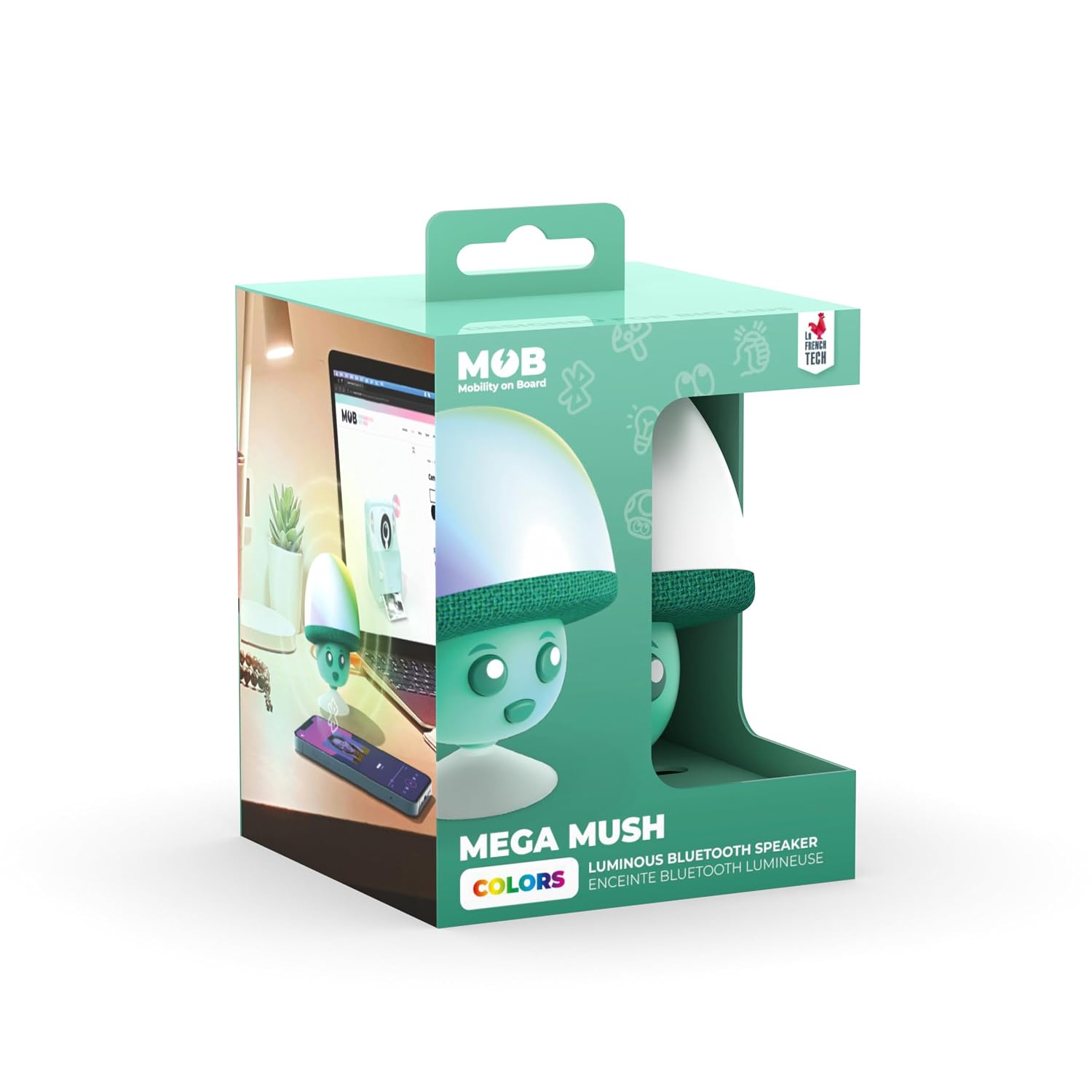 MOBILITY ON BOARD Mega Mush — Enceinte Bluetooth étanche verte – Image 5