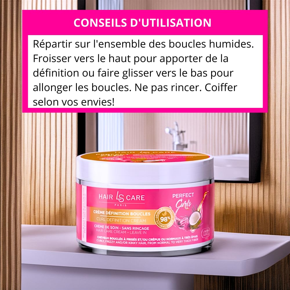 LAURA SIM'S Perfect Curls — Crème leave-in boucles 250 ml – Image 3