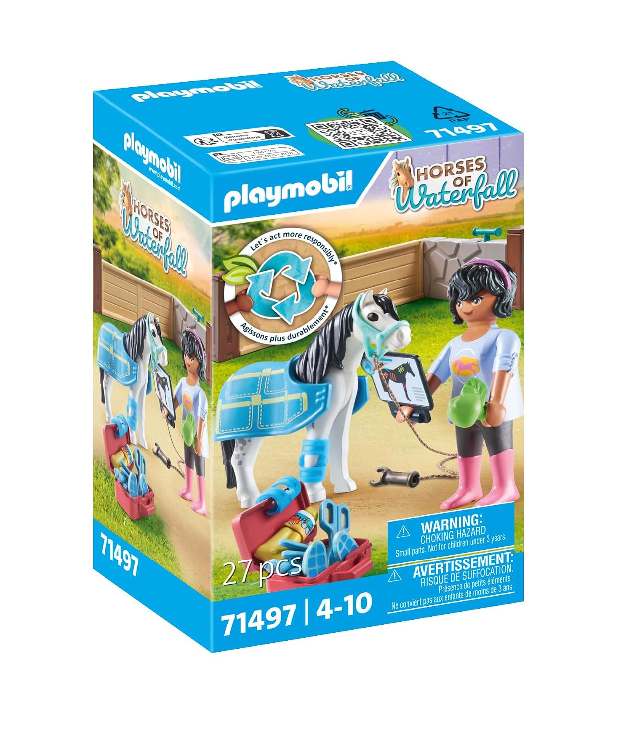 PLAYMOBIL Horses of Waterfall — Thérapeute et cheval – Image 13