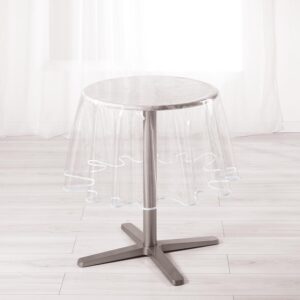 DOUCEUR D'INTÉRIEUR — Nappe cristal ronde 180 cm blanc PVC