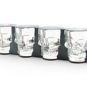 Alternative view of KIKKERLAND KKGL06 — Lot de 4 Verres à shot tête de mort