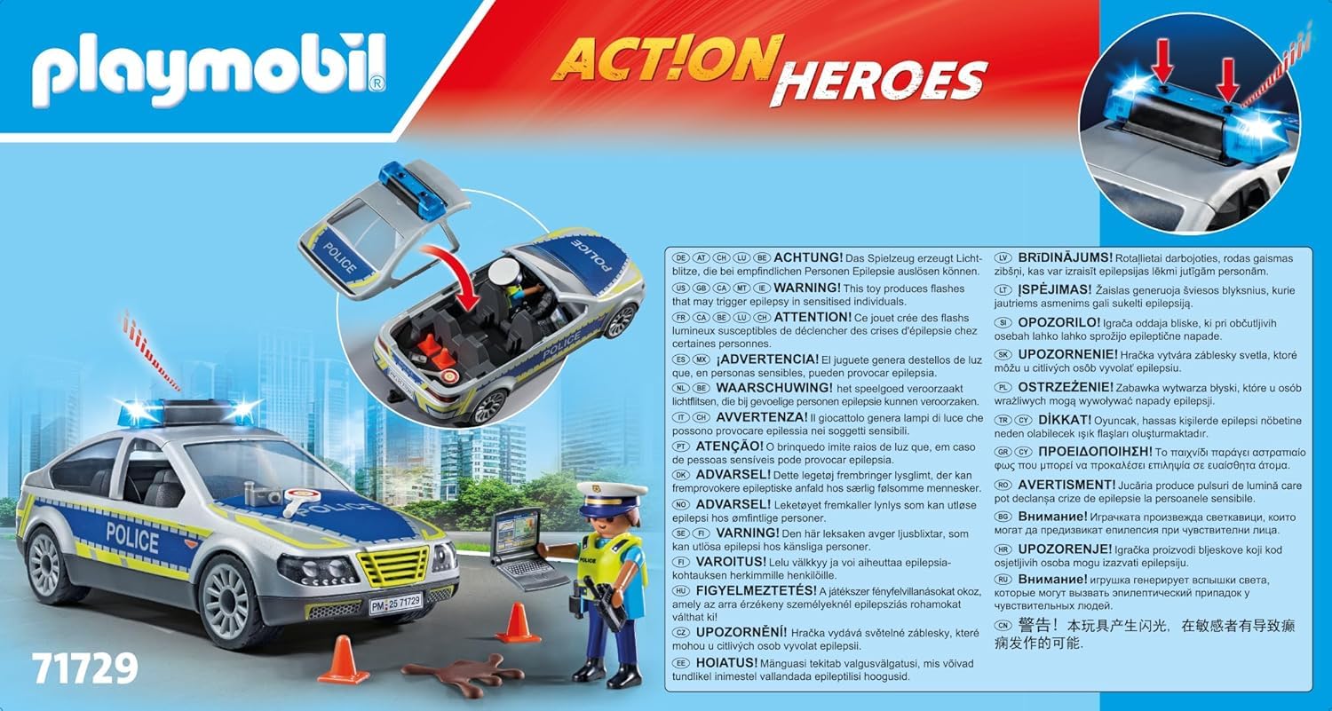 PLAYMOBIL Action Heroes — Voiture de Patrouille de Police – Image 27