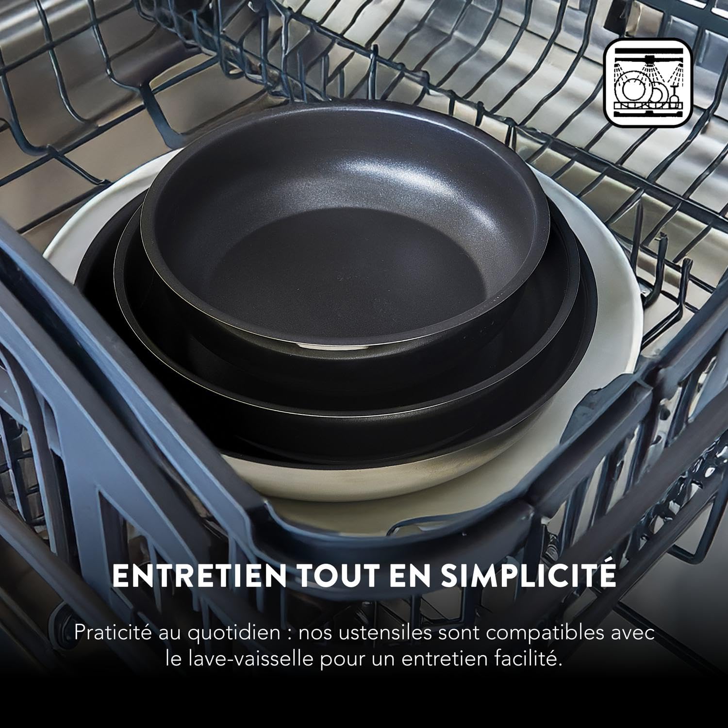 BAUMALU — Poêle Grill Carrée 24 cm Noir – Image 6