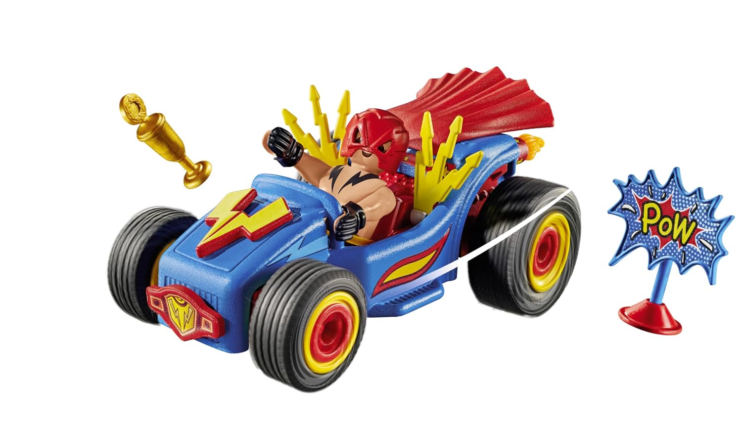 PLAYMOBIL Funstars 71632 — Catcheur et kart à rétrofriction – Image 71