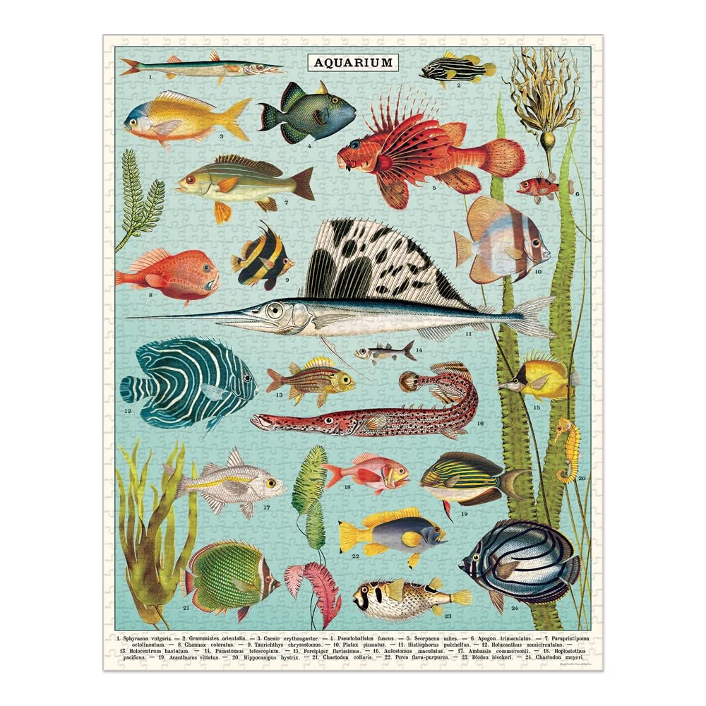 CAVALLINI — Puzzle 1000 pièces Vintage Aquarium – Image 3