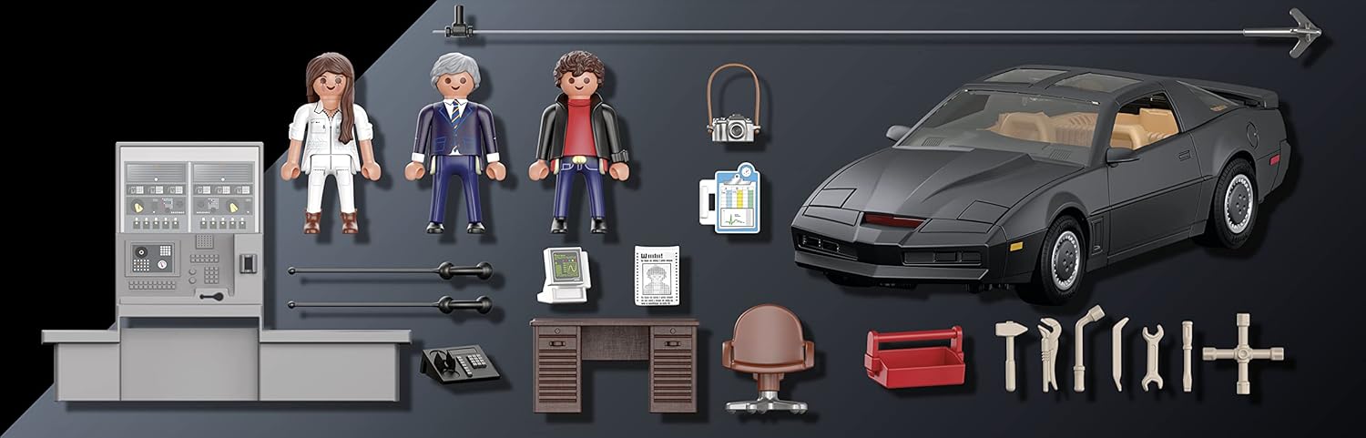 PLAYMOBIL Knight Rider 70924 — Voiture K.I.T.T. avec son et lumière – Image 41