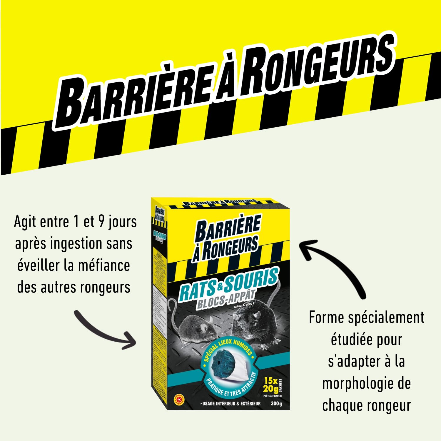 BARRIERE A RONGEURS — Blocs-appât rats et souris x15 – Image 16