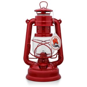 FEUERHAND — Lampe-tempête galvanisée rouge 26 cm
