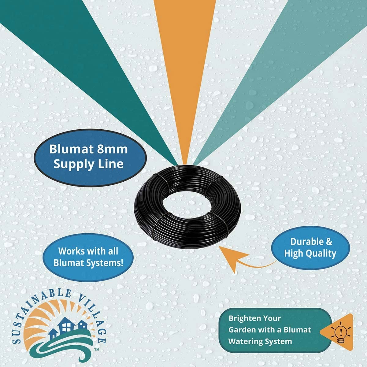 BLUMAT — Tuyau d’approvisionnement en eau 10 m Noir – Image 4